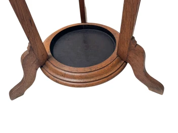 Arts & Crafts Coat Stand or Porte Manteau with Rotating Top, 1900s